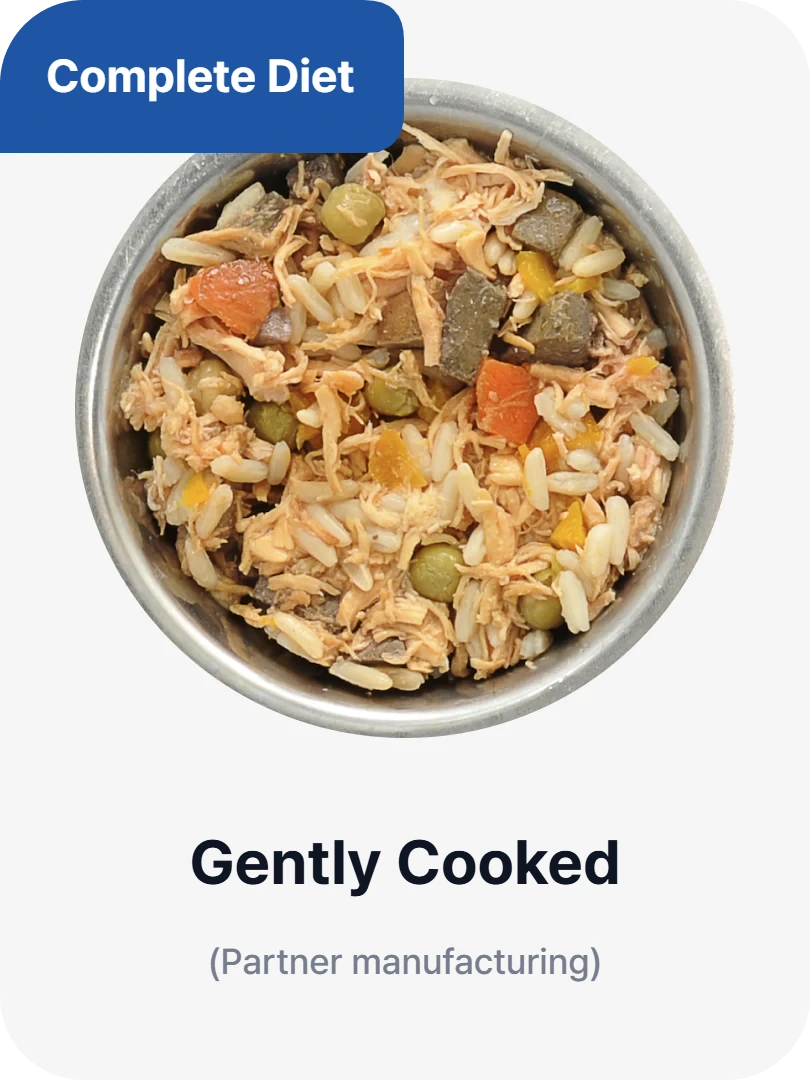 Complete diet - gently cooked (partner manufacturing)