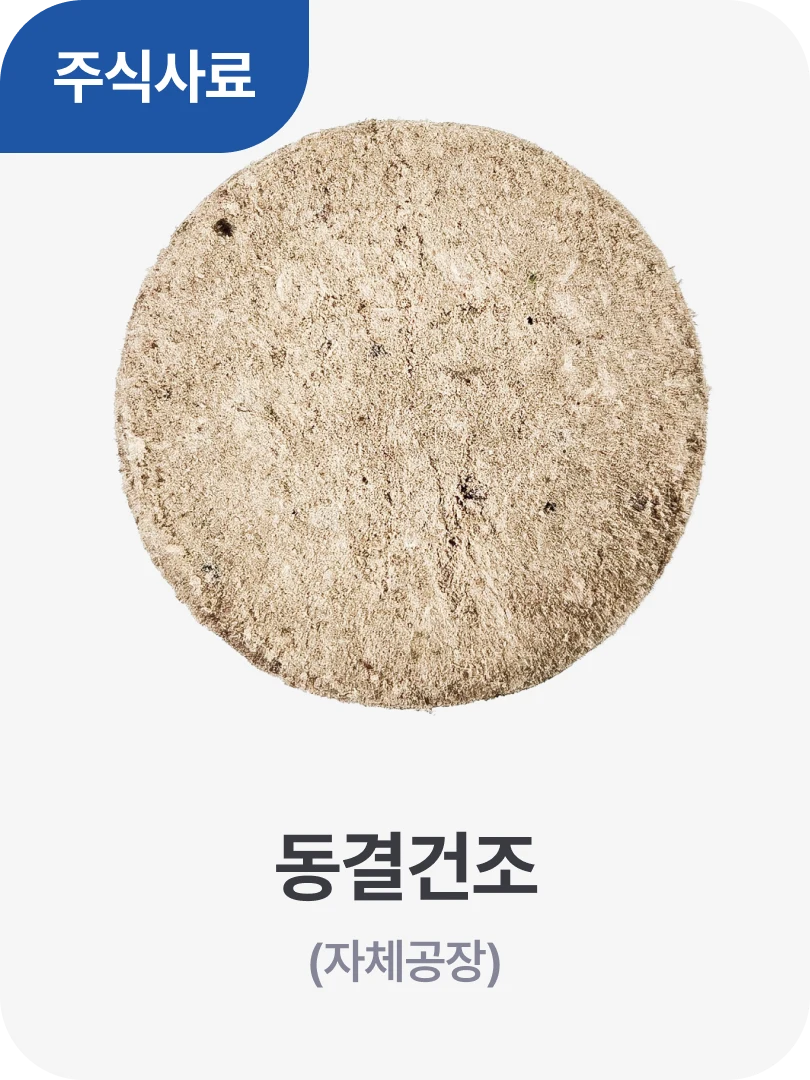 주식사료 · 동결건조 (자체공장)