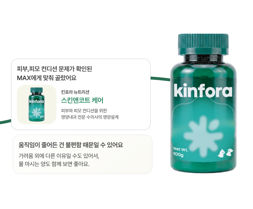 킨포라 영양 밸런서와 오메가3 제품